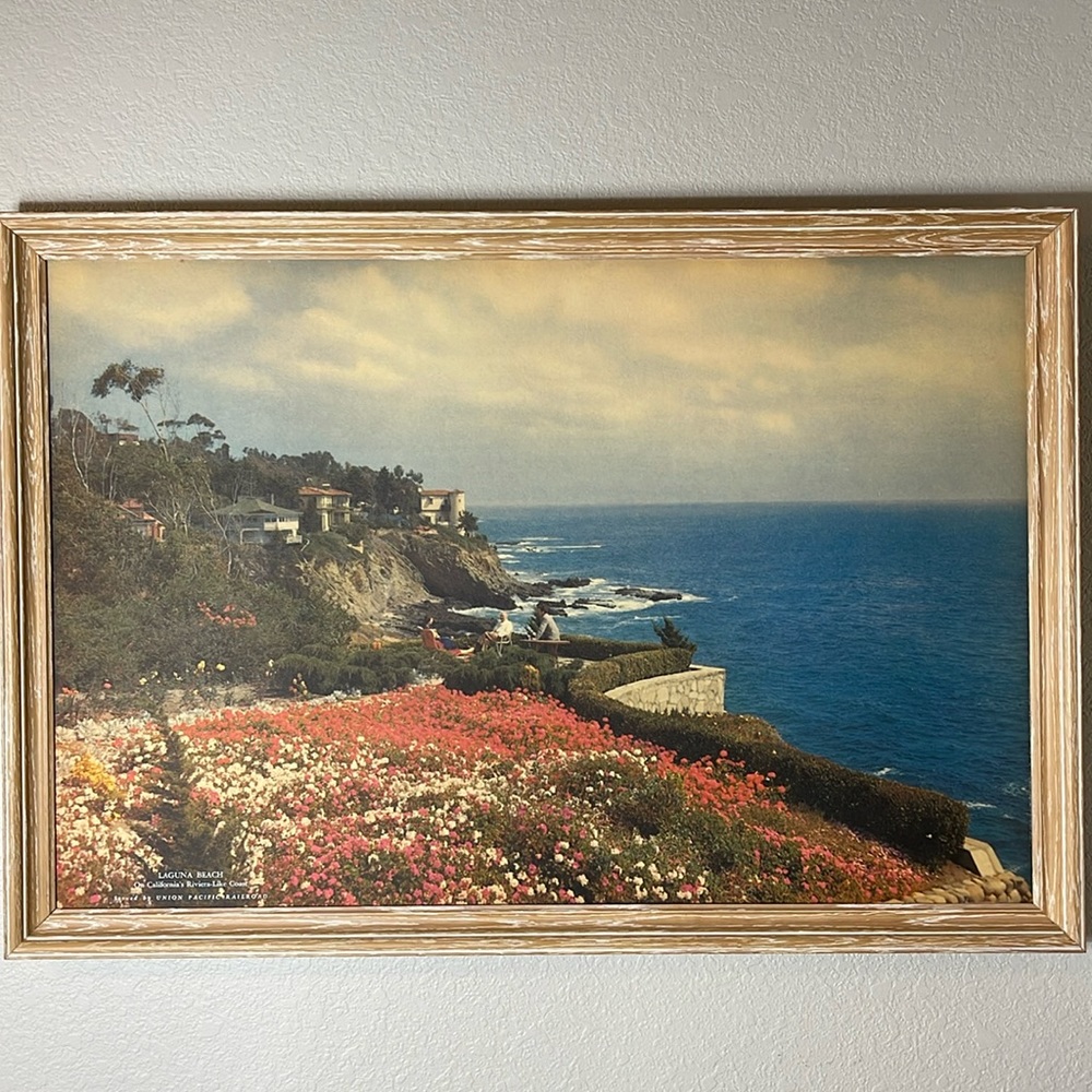 Union Pacific Promotional Print of Laguna Beach On California’s Riviera Coast